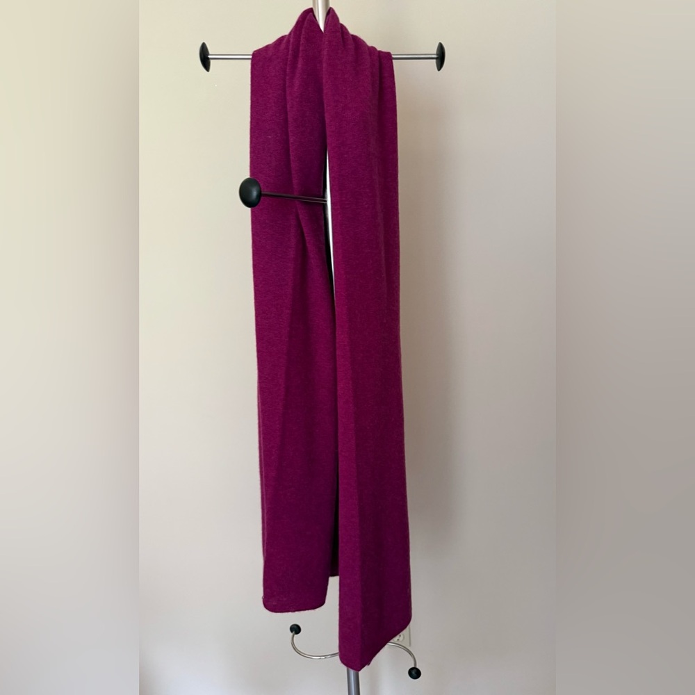 White + Warren 100% Cashmere
Travel Wrap in Raspberry Color